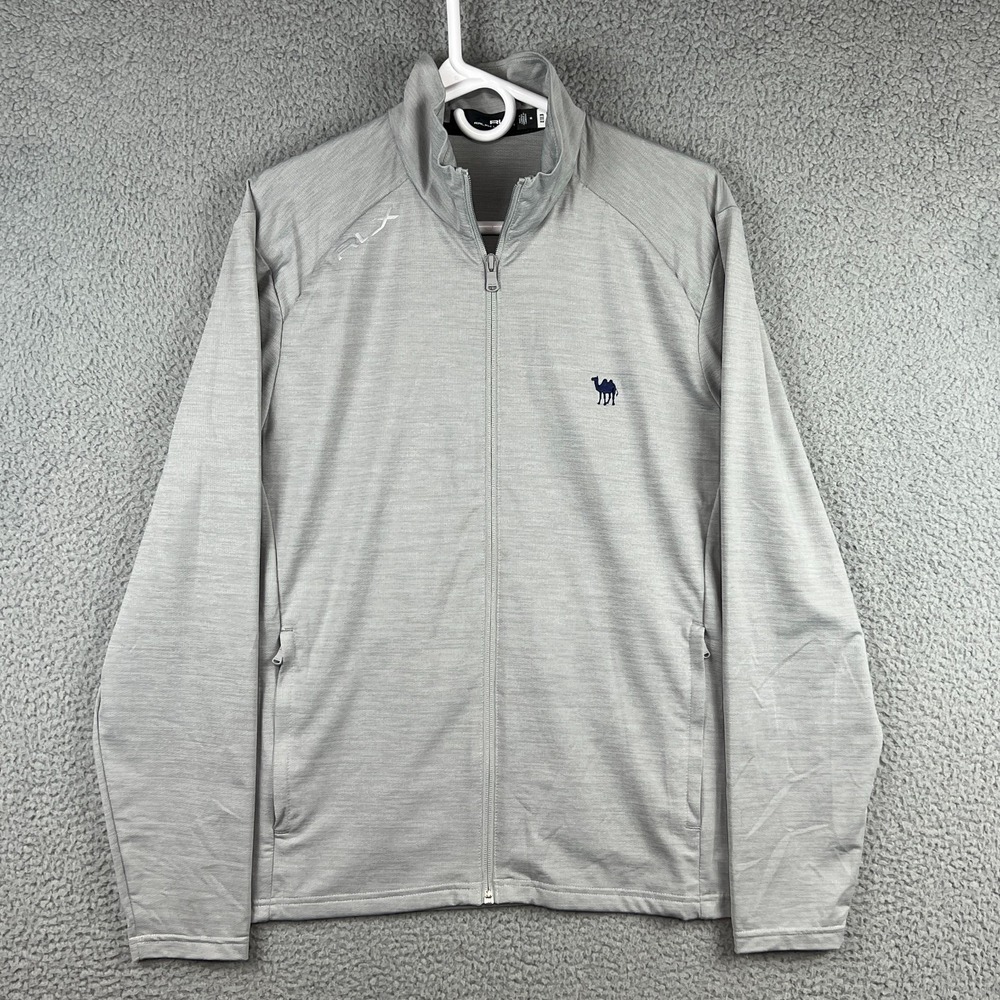 RLX RALPH LAUREN GOLF FULL ZIP JACKET LIGHT GREY MENS SIZE MEDIUM